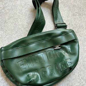 Green Crossbody Bag by Assholes Live Forever